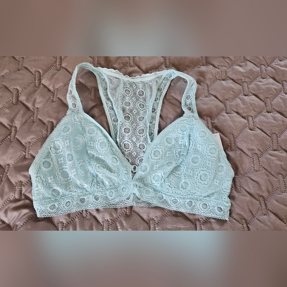 Lace Bralette in Light Blue